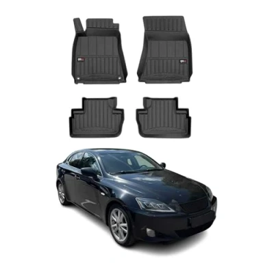 Abbildung von OMAC Gummi Fußmatten kompatibel mit Lexus is 2006 2013 Premium TPE Automatten 4tlg