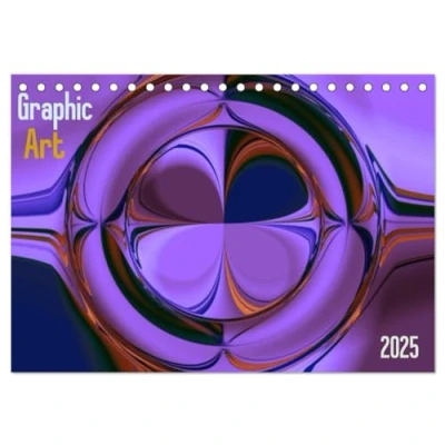 Abbildung von Graphic Art 2025 (Tischkalender DIN A5 quer), CALVENDO Monatskalender