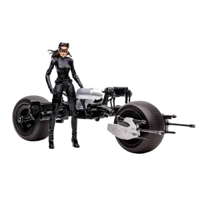 Abbildung von McFarlane Toys Actionfigur DC Multiverse Fahrzeug Batpod with Catwoman (The Dark Knight Rises)