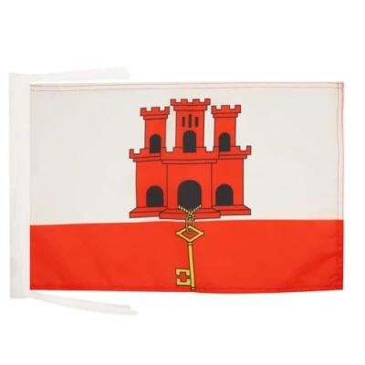 Abbildung von AZ FLAG Flagge Gibraltar 45x30 cm Mit Kordel Englische Fahne 30 x 45 Flaggen