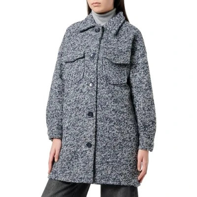 Abbildung von Trendyol Women&#039;s Damen Gerade Plus Size Mantel Coat, Navy, 38 Grande Taille
