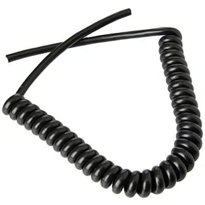 Abbildung von PRO POWER Gewendeltes/lockiges Netzkabel, schwarz, 1,25 mm, 3C