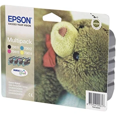 Abbildung von Multi pack! Epson T0615 BK C M Y tintenpatrone 32ml C13T06154010 original