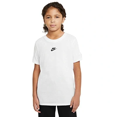 Abbildung von Nike Unisex Kinder NSW Repeat T Shirt, White/Black, XL