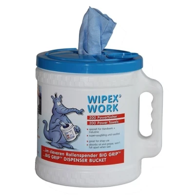 Abbildung von NORDVLIES Wipex Work 55206E Trockentücher Dispenserbox 38cm Vliesstoff 24cm 200