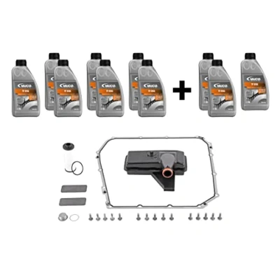 Abbildung von VAICO V10 3220 XXL Teilesatz, Ölwechsel Automatikgetriebe mit Dichtung Dichtring, Ölmenge für Ölspülung EXPERT KITS + AUDI: A4 B8 Avant