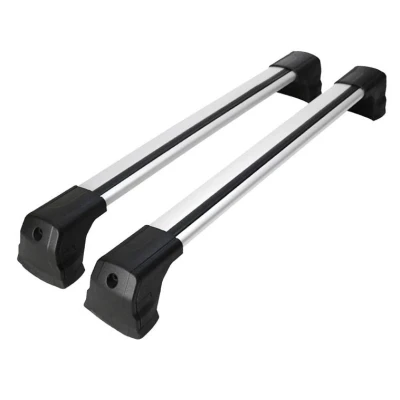 Abbildung von OMAC Dachträger Gepäckträger kompatibel mit VW T7 Multivan 2022 2024 Silber Aluminium 2 TLG