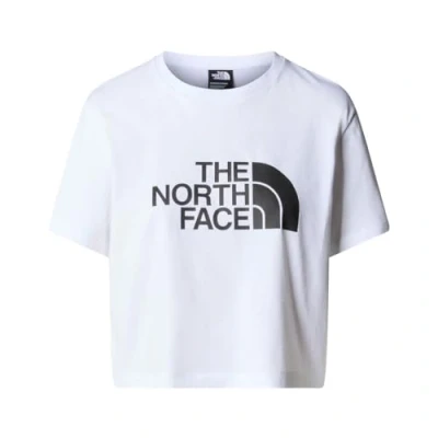 Abbildung von The North Face Cropped EASY TEE Tshirt print, Damen, Größe: Large, White