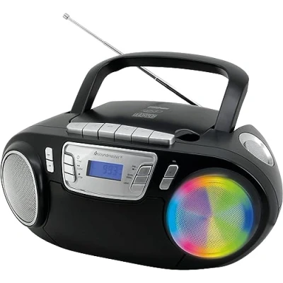Abbildung von Soundmaster SCD5800SW CD Player Kassettenrekorder tragbar LED USB Mikrofon Karaoke Radiorecorder