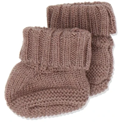 Abbildung von Name It Baby Mädchen NBFWRILLA Wool Knit Slippers XXIII Socken, Peppercorn, 74W / 80L