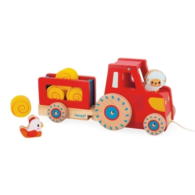 Abbildung von Janod Nachziehfahrzeug Bauernhof Traktor, FSC® schützt Wald weltweit