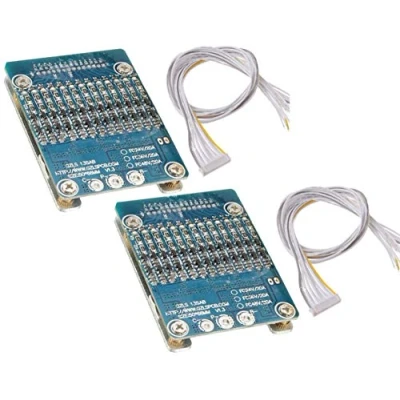 Abbildung von TECNOIOT 2 Stück 13S 48V 20A Li Ion Lithium Zelle 18650 Batterieschutz BMS PCB Board