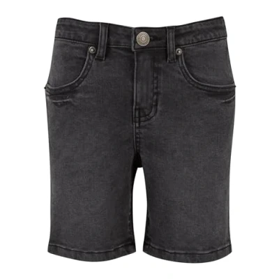 Abbildung von Urban Classics Herren Jeans Shorts für Kinder, Größe: 110/116, Black washed