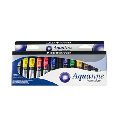 Abbildung von Daler Rowney Set Aquarellfarben Aquafine 12 x 8 ml