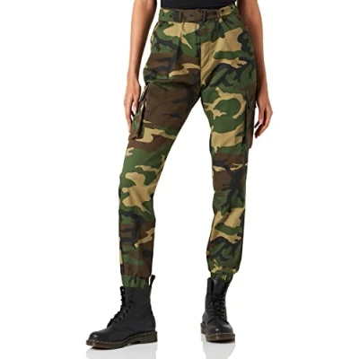 Abbildung von Mil Tec Damen Afslappede bukser 11139020 L ssige Hose, Woodland, XXL EU