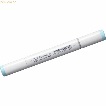 Abbildung von COPIC Sketch Marker Typ BG 02, New Blue, professioneller Pinselmarker, mit einer Super Brush Spitze und Medium Broad