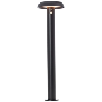 Abbildung von Brilliant G40432/06 Alvero Solar Außenleuchte mit Bewegungsmelder 4W Warmweiß Schwarz