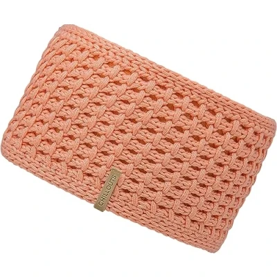Abbildung von breites Winterstirnband warmes Stirnband für Damen in orange Wollanteil Chillouts Cleo Headband