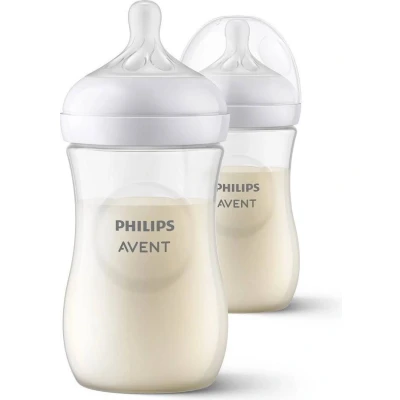 Abbildung von Philips Avent Flasche Natural mit Responsivschnuller 260ml, 2 Stück (Modell SCY903/02)
