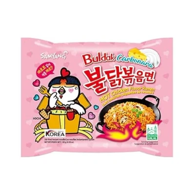 Abbildung von MAOMAO® Instant Nudeln 5er Pack Buldak Hot Chicken Carbonara 130g (Kompatibel mit Samyang)