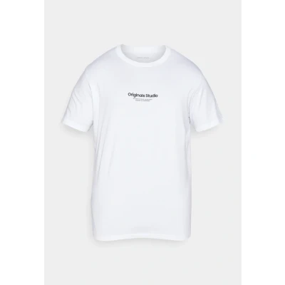 Abbildung von Jack &amp; Jones Jorvesterbro TEE CREW NECK Tshirt print, Herren, Größe: 3XL, Bright white