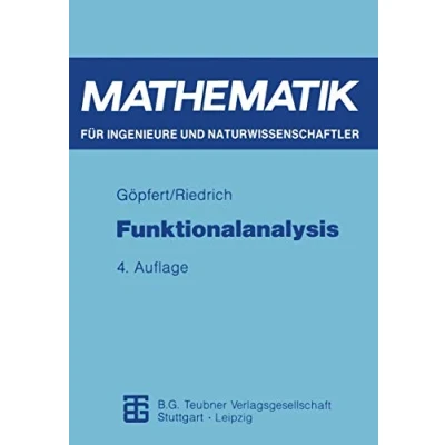 Abbildung von Funktionalanalysis (Mathematik für Ingenieure und Naturwissenschaftler, Ökonomen Landwirte) (German Edition)