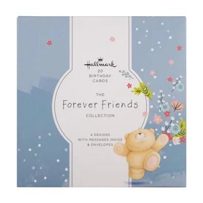 Abbildung von Hallmark Geburtstagskarten Multipack von 20 in 4 Forever Friends Designs