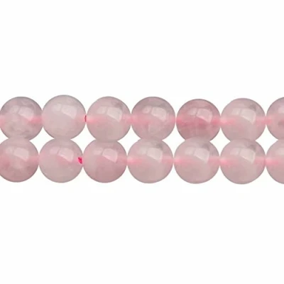 Abbildung von SKYBEADS Natürlichen Rosenquarz Steine Perlen 10mm Zum Auffädeln 38cm Strang Approx 35 Stück