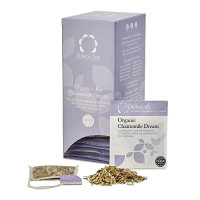 Abbildung von Solaris Tea Bio Kamillen (Chamomile Dream) Mischung, 40 Seidenteebeutel, 1er Pack (1 x 60 g)