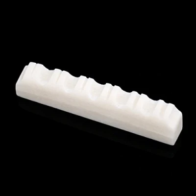 Abbildung von Musiclily 43mm Gitarre Knochen Sattel Bone Nut für Akustik oder E Gitarre,43x6x9mm (2 Stück)