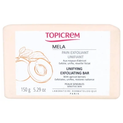 Abbildung von Topicrem Seife Face Care Mela Unifying Exfoliating Bar