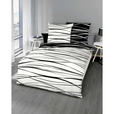 Abbildung von Kaeppel Wendebettwäsche &quot;Motion&quot;, (2 tlg.), aus 100% Baumwolle, in Mako Satin oder Biber Qualität, Winterbettwäsche, Bett und Kopfkissenbezug mit Reißverschluss, Bettwäsche Set STANDARD 100 by OEKO TEX zertifiziert.