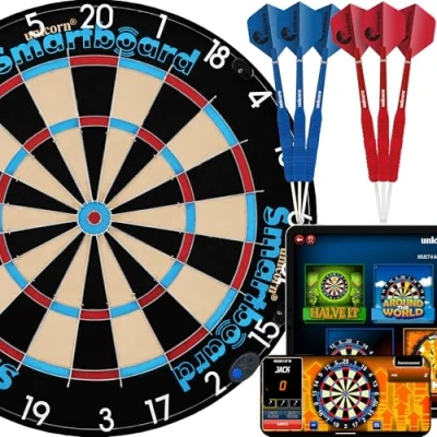 Abbildung von unicorn Dartscheibe Bluetooth Dartboard + App kompatible Dartscheibe, Dart Board Scheibe Darts