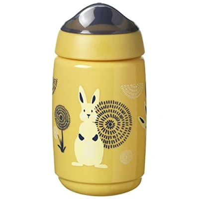 Abbildung von Tommee Tippee Superstar Sipper, Trinklernbecher,100 % Auslauf und Schüttelsichere INTELLIVALVE Technologie, Antibakterieller BACSHIELD 12 M.+, 390 ml, 1 Stk, Gelb