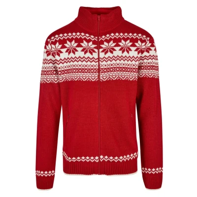 Abbildung von Brandit Norweger Strickjacke, Herren, Größe: XXL, Red