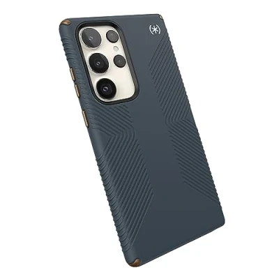 Abbildung von Speck Products Presidio 2 Grip Schutzhülle für Samsung Galaxy S23 Ultra, Anthrazit/Cool Bronze/Weiß