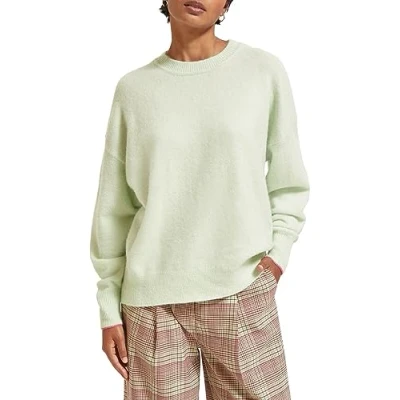 Abbildung von Scotch &amp; Soda Damen Fuzzy Crew Neck Pullover, Light Mint, L