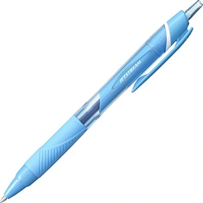 Abbildung von Uni Ball Universal Kugelschreiber JETSTREAM SXN157C Retractal, 0,7 mm, hellblau (10 Stück)