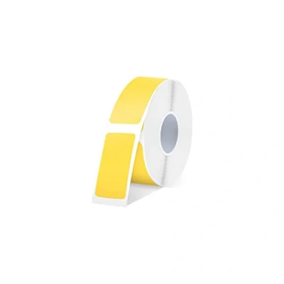 Abbildung von SUPVAN E10/16 Etikettenband Thermo Mehrzweck Etiketten für Heim, Schule, Büro, 14 mm x 30 mm, 220 Etiketten/Rolle(gelb)