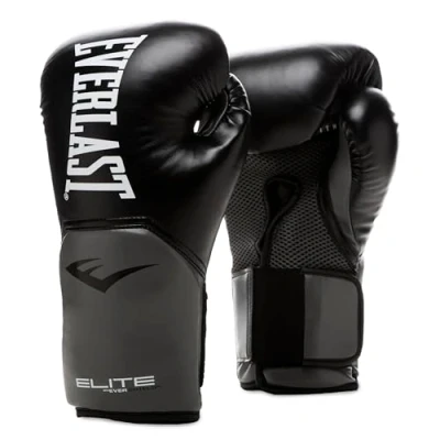Abbildung von Everlast Unisex Erwachsene Boxhandschuhe Pro Style Elite Glove Handschuhe Schwarz / Grau 12oz