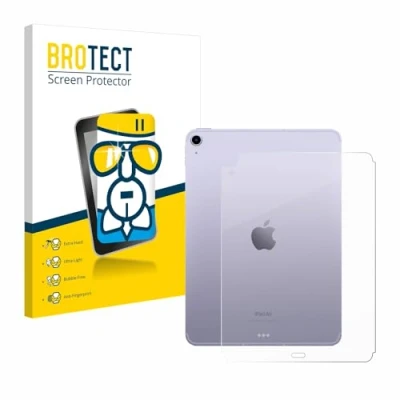Abbildung von BROTECT Schutzglas für Apple iPad Air 5 WiFi 2022 (Rückseite, 5. Gen.) Schutzfolie Panzer Folie Glas [Extrem Kratzfest 9H, Anti Fingerprint,