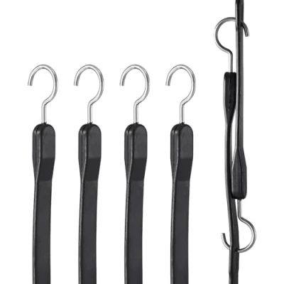 Abbildung von VEVOR Spanngummi mit Haken Spannseil Gepäckgummi Expander Fahrrad 4 teilig 1m