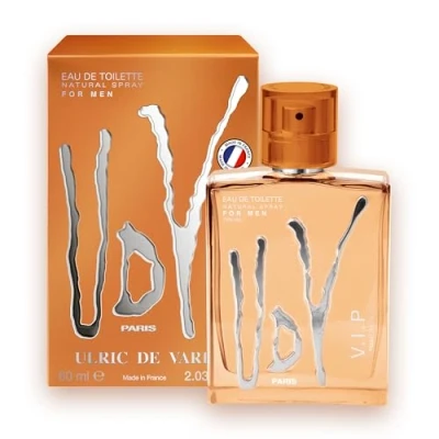 Abbildung von ULRIC de VARENS Eau Toilette UDV VIP Holzig, Marine, Zitrusfrüchte Herrenduft Zerstäuber hergestellt in Frankreich 60 ml