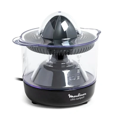 Abbildung von Moulinex Küchenmaschine, Elektrischer Entsafter PC1208 Weiß Schwarz 25 W 450 ml