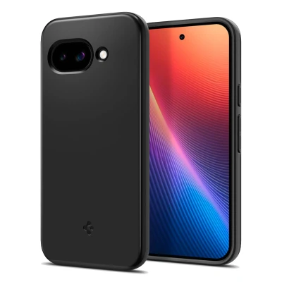 Abbildung von Spigen Thin Fit MagFit Hülle für Google Pixel 9a, Kompatibel mit MagSafe Matte Black