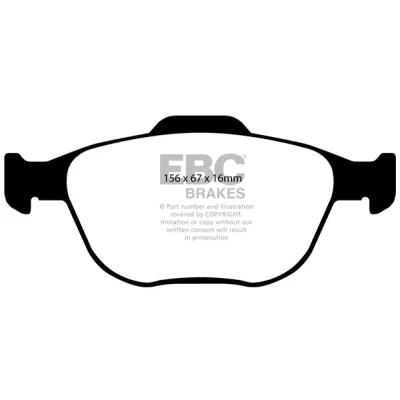 Abbildung von EBC Brakes DP41641R Bremsbelagsatz Vorderachse FORD: Focus Mk1 Schrägheck, Kombi