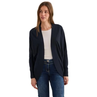 Abbildung von Cecil Langer Dolman Strickjacke, Damen, Größe: Large, Blau