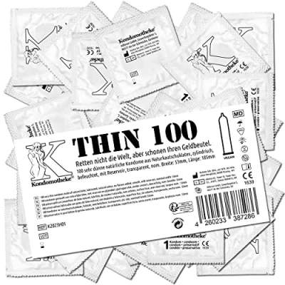 Abbildung von «THIN» extra dünne Kondome für ein natürliches Gefühl (100 Kondome) 100 St