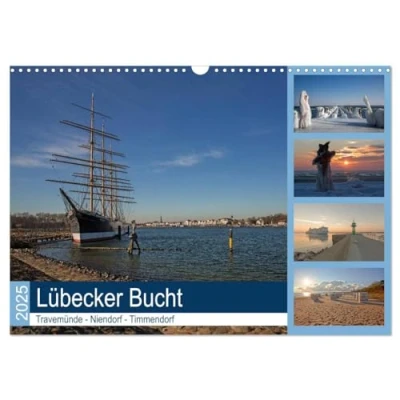 Abbildung von Lübecker Bucht Travemünde Niendorf Timmendorf (Wandkalender 2025 DIN A3 quer), CALVENDO Monatskalender