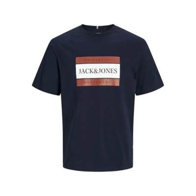 Abbildung von Jack &amp; Jones Gedruckt Rundhals Tshirt print, Herren, Größe: Small, Sky captain